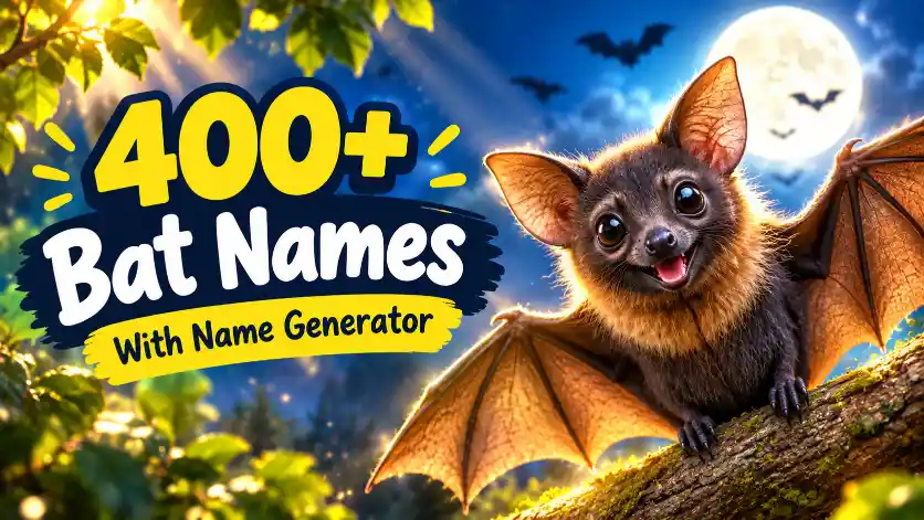 cute creative bat names with name generator